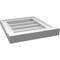 Ekena Millwork Vertical Surface Mount PVC Gable Vent w/ 2"W x 2"H , Brickmould Sill Frame, 14"W x 16"H GVPVE14X1603SN - alternate 5